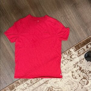 GAP Boys Red Short Sleeve Pocket Tee